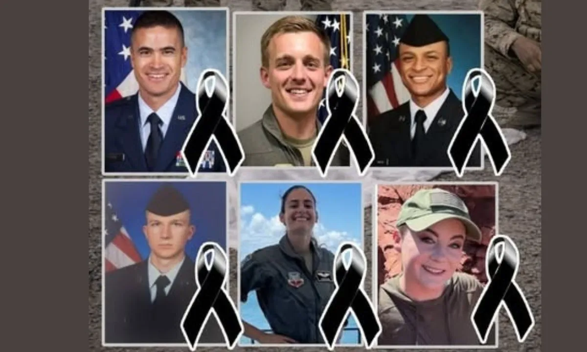 Pentagon identifies 6 US airmen killed in refueling tanker crash in Iraq after midair collision