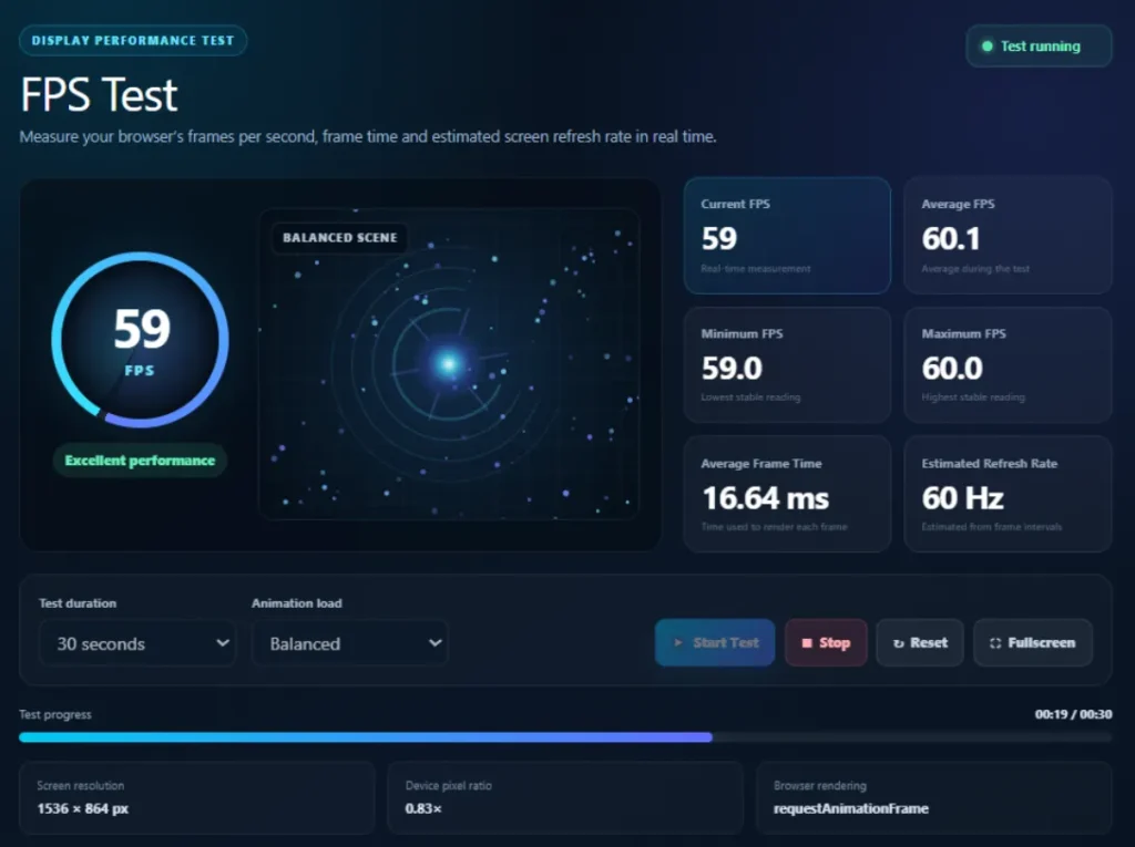 Test FPS on Computer