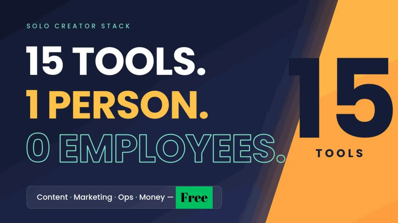 Tools That Do the Work of a Full Team for My One-Person Creator Business