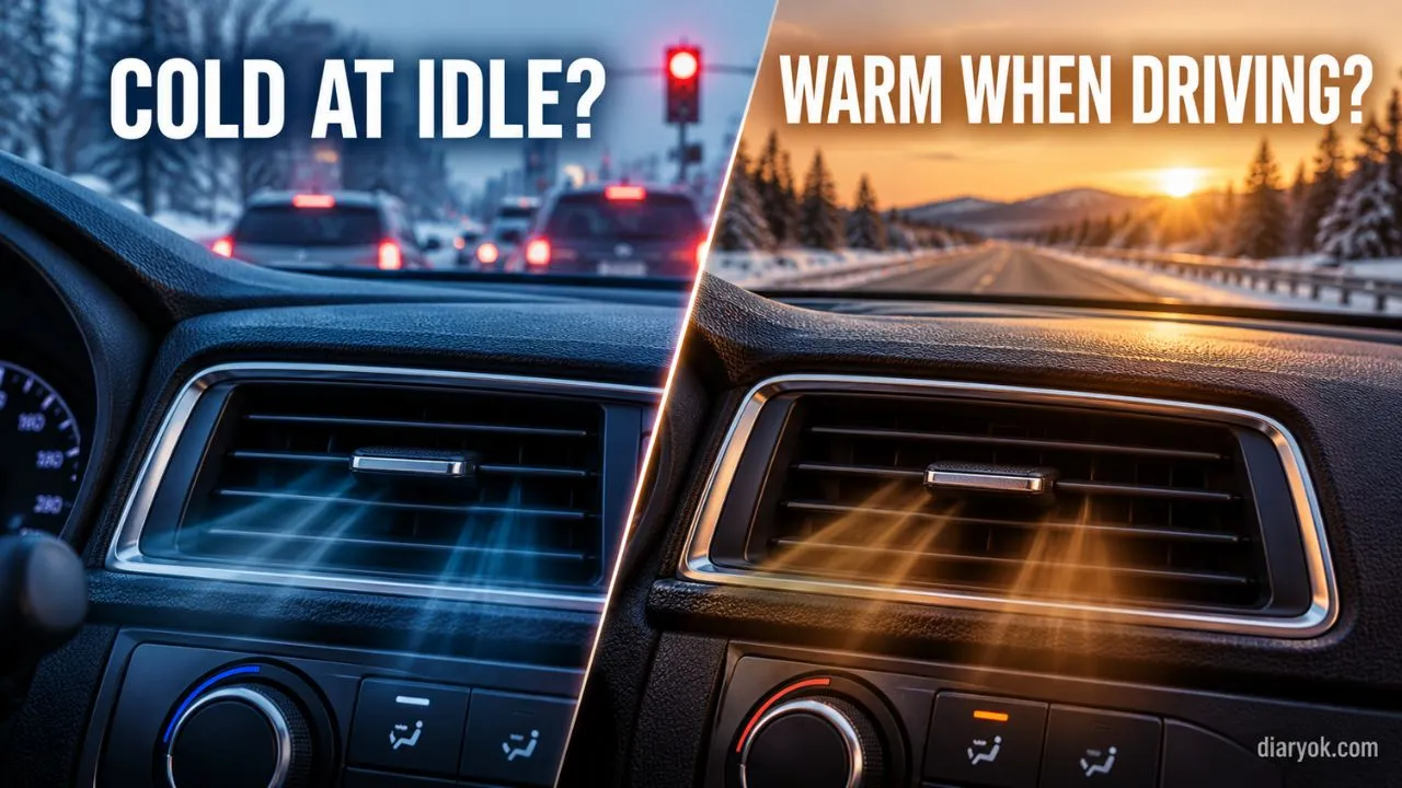 Car Heater Blows Cold at Idle but Warm When Driving