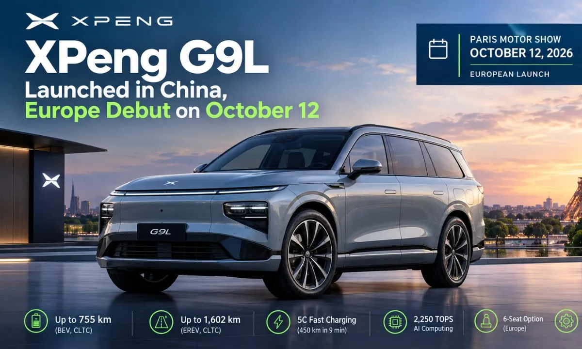 XPeng G9L Launches in China